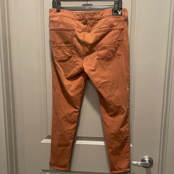 American Eagle Outfitters Womens Terra Cotta Super Stretch Skinny Jeans Size 14S - Picture 3 of 5